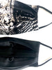 Reversible Printed Silk Face Mask + Venom | Black