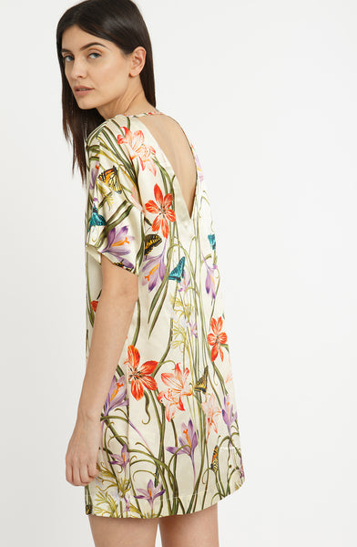 white silk t shirt dress The Perfect Elevated T-Shirt Dress in Ivory 3XL