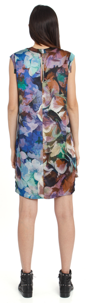The Silk Leveled Dress + Floral Abyss
